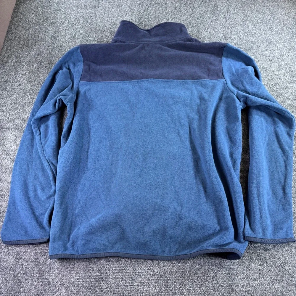 The North Face Fleece Pullover Mens XL Blue 1/4 Zip TKA 100 Lightweight Hiking